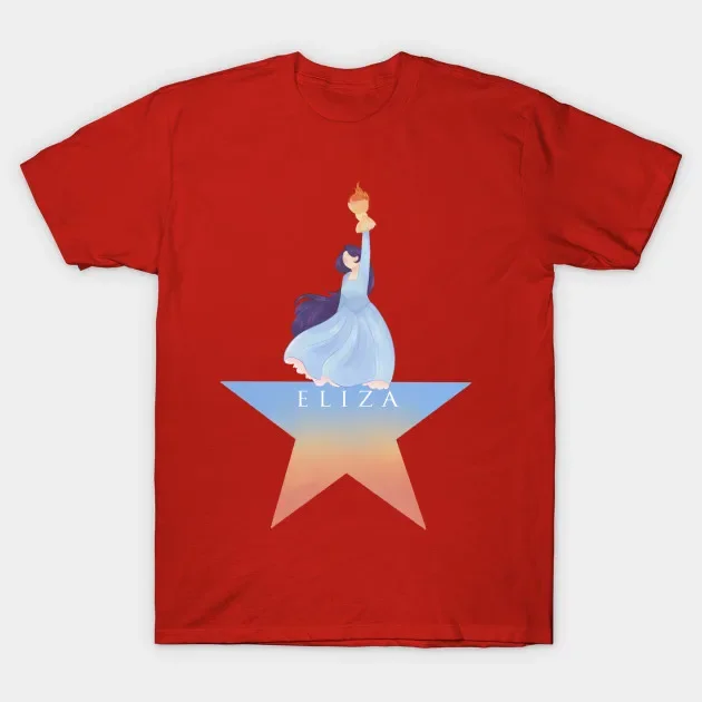 Eliza Schuyler Hamilton American Musical T-Shirt O-Neck Summer Short Sleeve Casual Mens T-shirt Size