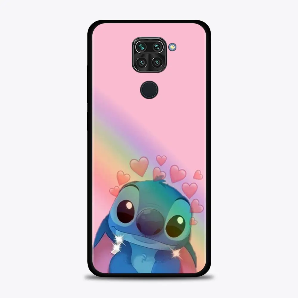 Cartoon Bling Rainbow Stitch For Xiaomi Redmi Note 13 12 11 9 8 10 Pro Max 9T 9S 10Lite Case for REDMI 9 8 9C 9A 8A Cover