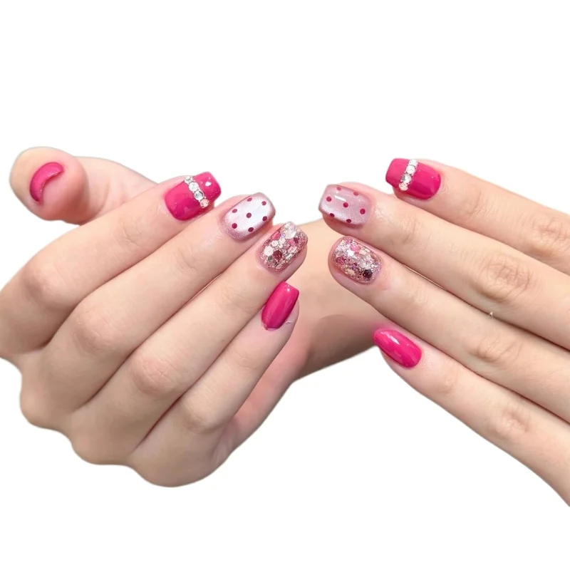

Super Immortal Pure Desire Barbie Spice Girl Wearing Nail Art Advanced Sense Manual Repeated Use of Whitening Fake Nails