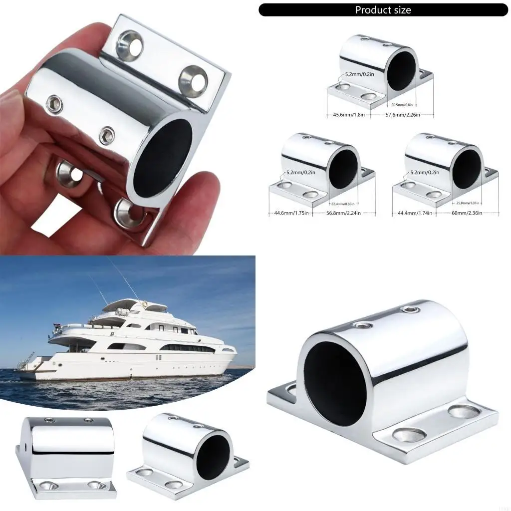 Boat Hardware Square Base Support for Marine Deck Railings Handrail Installation New