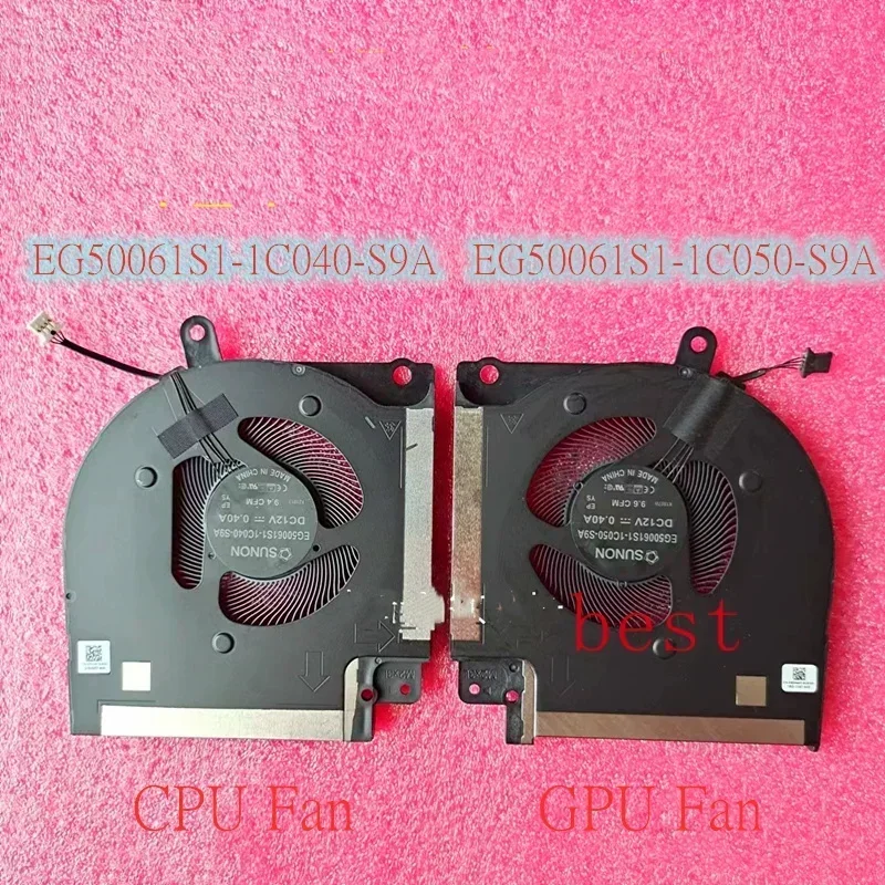 New Original Laptop CPU GPU Cooling Fan For Dell Alienware X17 R1 X17 R2 Fan 09DNWT 0X63JW0J01R0 0W7KC4 EG50061S1-1C040-S9A 12V