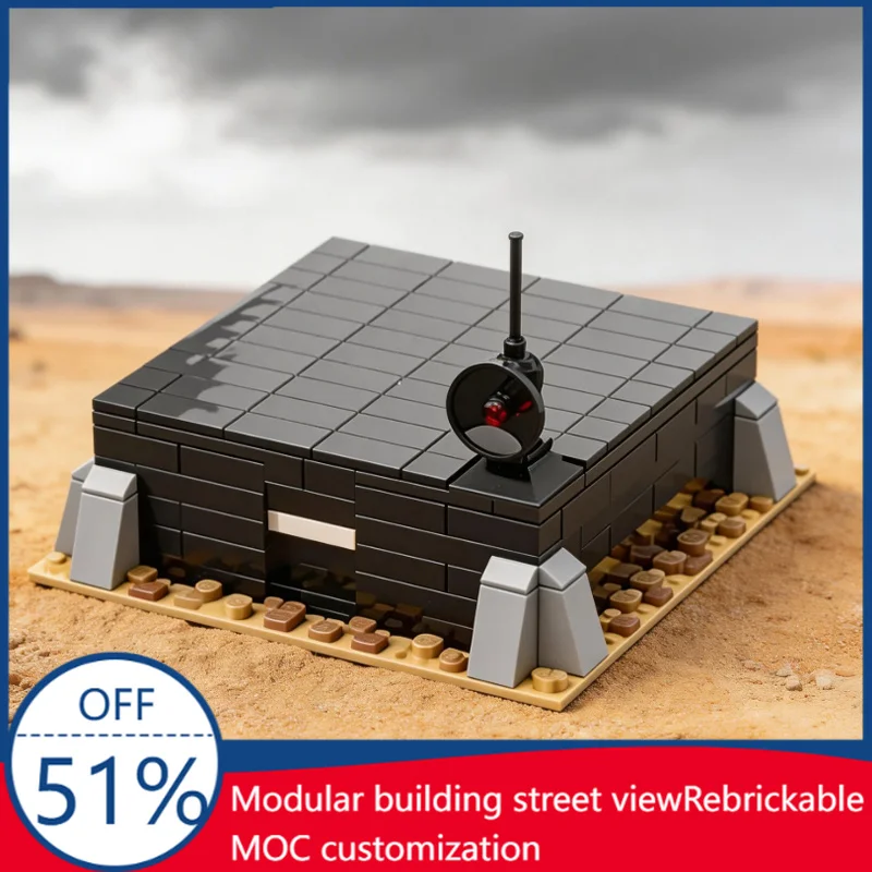 

445 Parts MOC Robot Hideout Scene Model Building Blocks Children Educational Assembly Toys Boys Birthday Creative Display Gifts