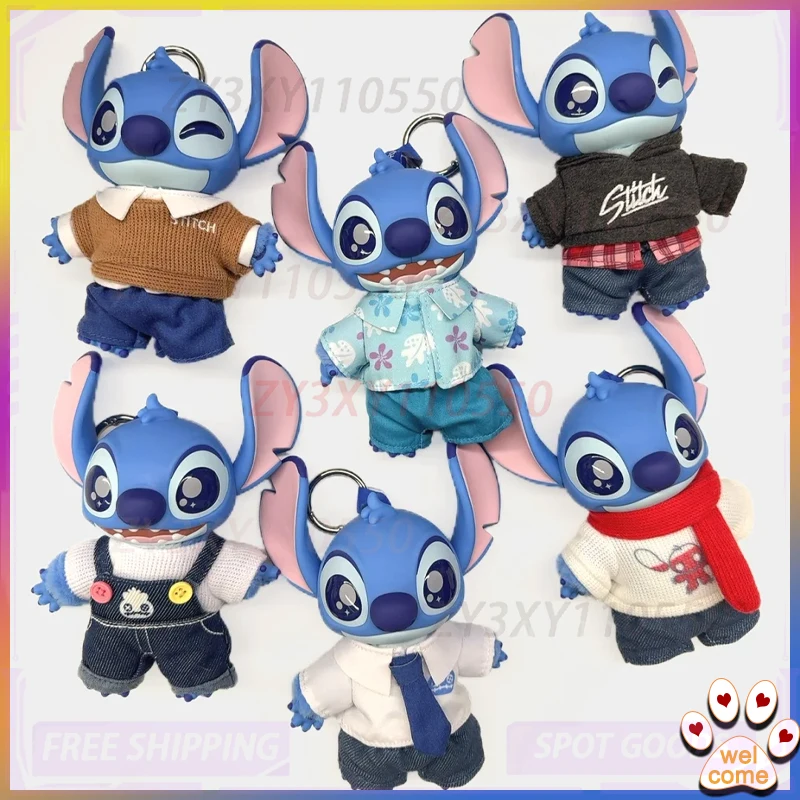 

Genuine In Stock Stitch Dress Up Show Series Blind Box Vinyl Mystery Box Anime Figure Room Decoration Collection Kid Custom Gift