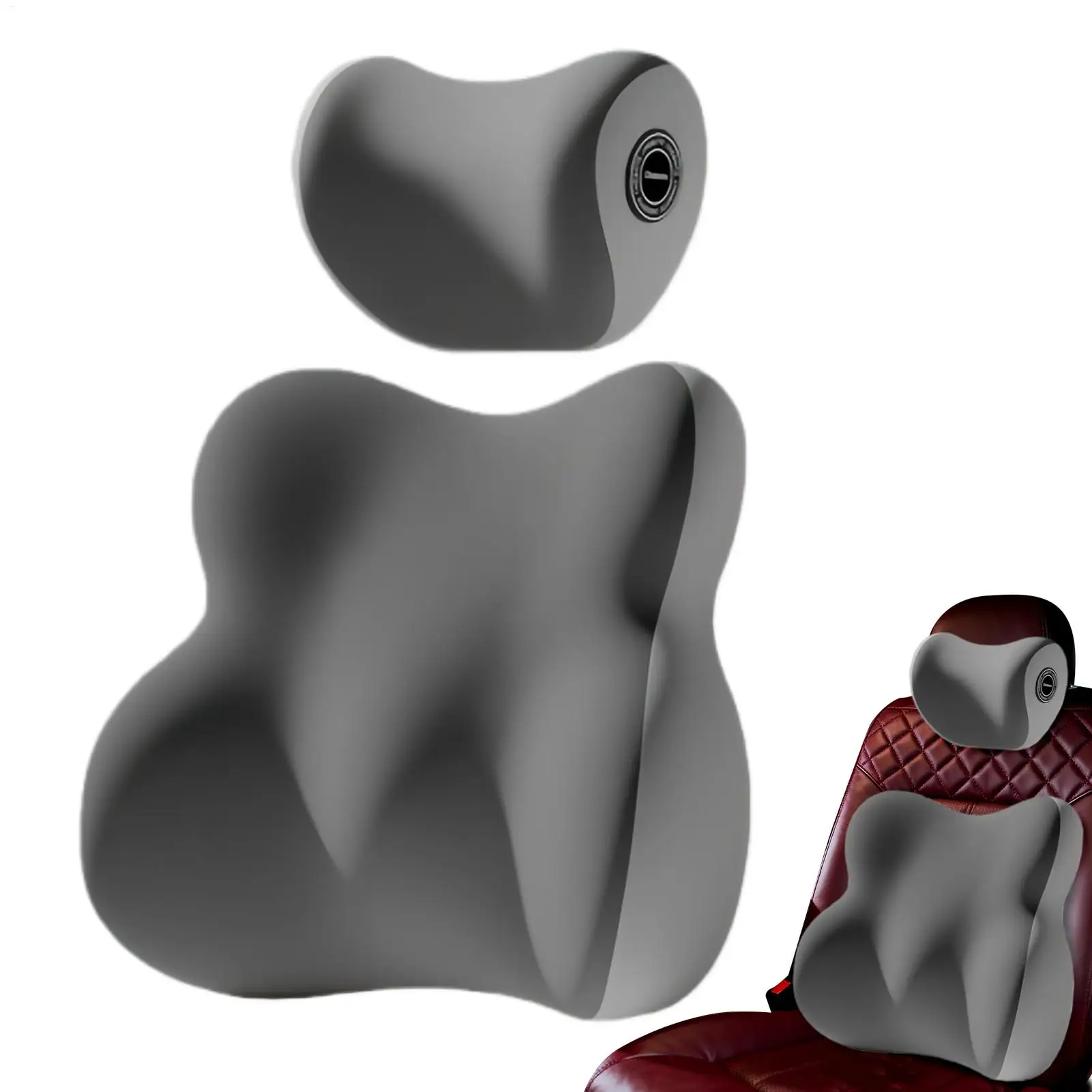 

Lumbar Cushion For Car Memory Foam Ergonomic Auto Accessories Car Seat Headrest For Vehicle Truck Travel Trip Commuting Daily