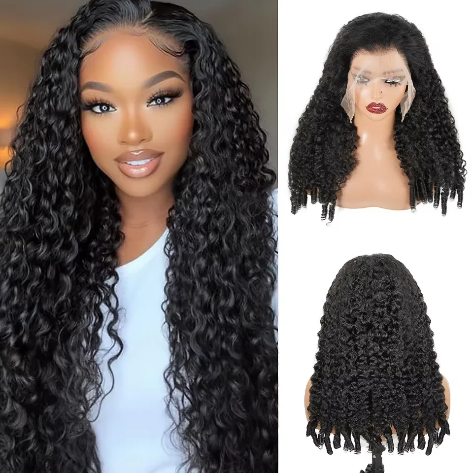 

46-дюймовые бирманские вьющиеся человеческие волосы Парики Бразильские волосы 13X6 13x4 Парики фронтальной части шнурка Человеческие волосы Плотность 220 Парик фронта шнурка для женщин