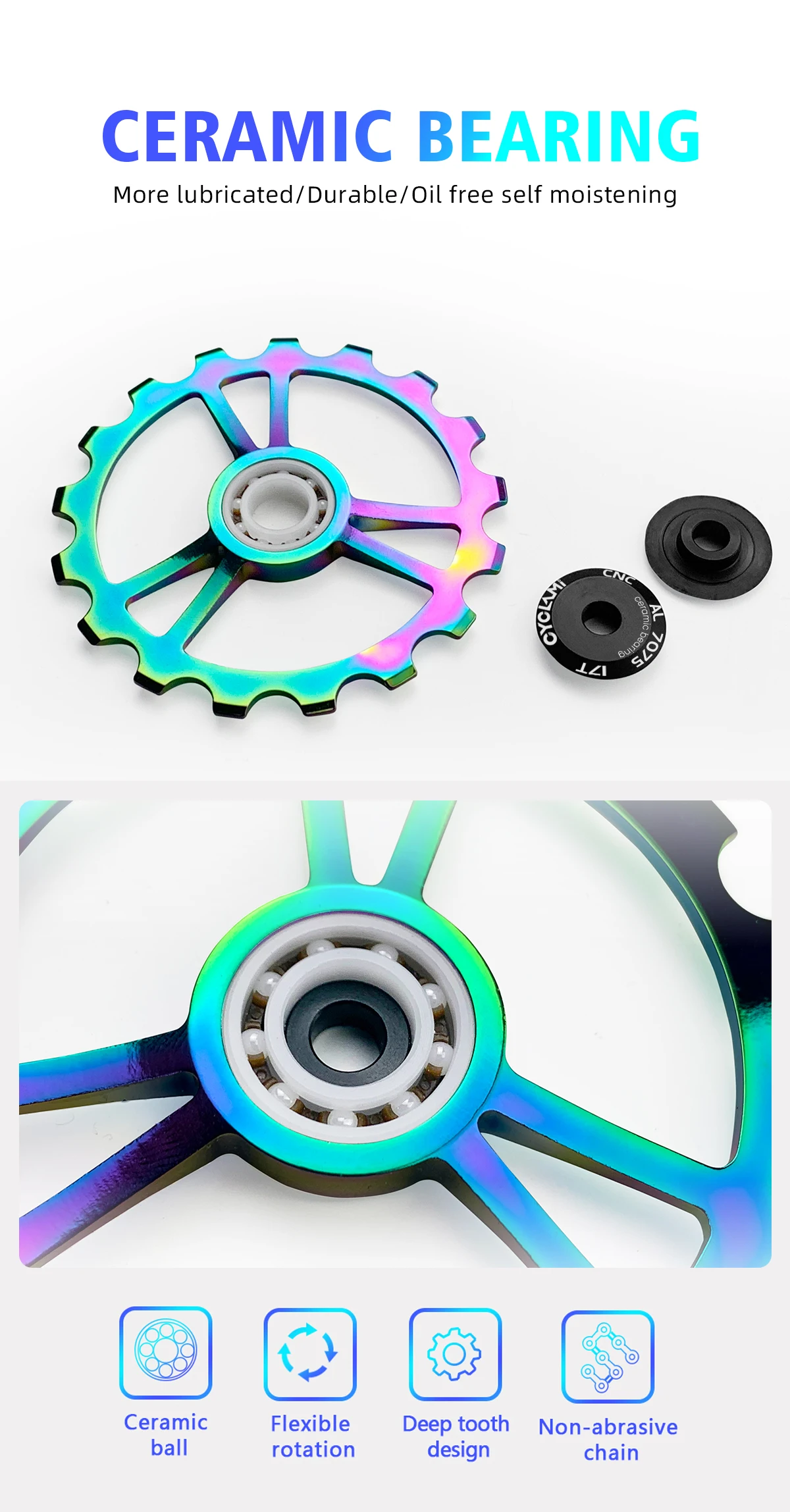 CYCLAMI Fahrrad Carbon Schaltwerke Fahrrad Keramik Lager Rad Set Für SHIMANO Ultegra DURA ACE UT R 8000 105 R 7000 5800 6800 – Detail 4
