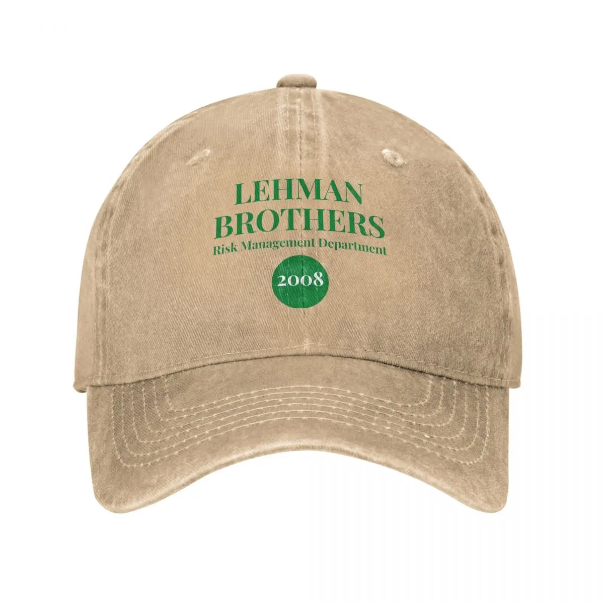 

Lehman Brothers Risk Management Department 2008 Men Women Baseball Cap Distressed Washed Hat Fashion Outdoor Activities Sun Cap