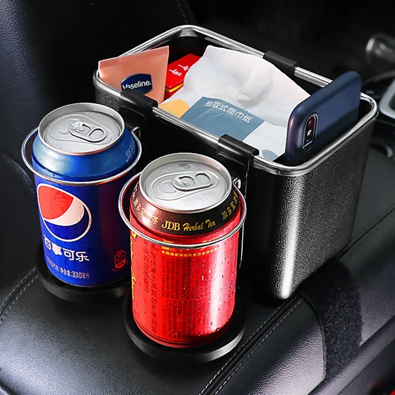 NEW Car Multi-function Storage Box Armrest Organizers Car Interior Stowing Tidying Accessories for Phone Tissue Cup Drink Holder