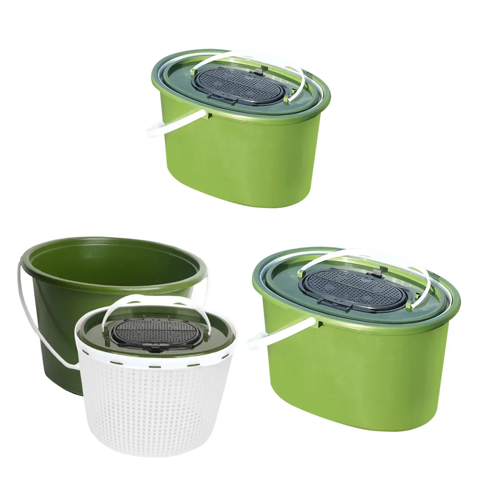 

Складное рыболовное ведро с ручкой, портативная раковина для хранения рыбной бочки для рыболовных походов и активного отдыха