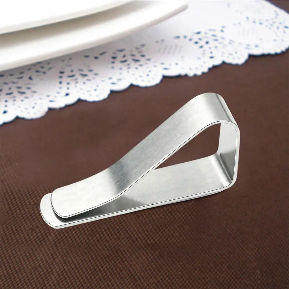 Durable Stainless Steel Tablecloth Clips Adjustable Anti-Slip Table Cover Clamps Tablecloth Holders Wedding Events
