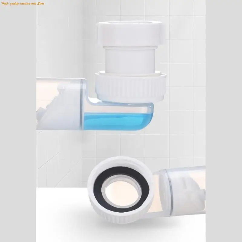 Multipurpose Rectangular Drain Pipe Fitting Bathroom Accessory for Efficient Odor Controlles in Home Kitchen Supplies 203F