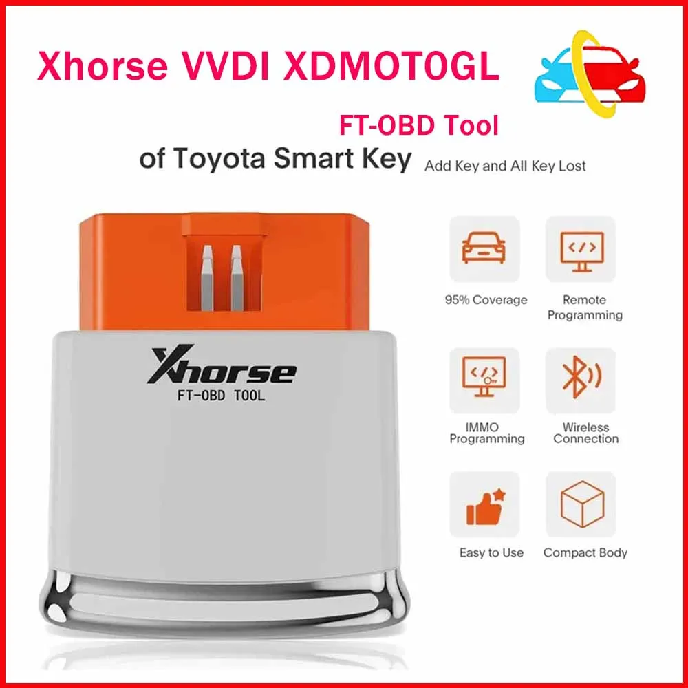 Xhorse XDMOT0GL MINI OBD Tool FT-OBD for Toyota Smart Key Support Add Key and All Key Lost