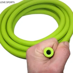 7*14mm Park Trampoline Thickened 14mm High Elastic Latex Tube Fitness Training Stretch Rope 1-5M Elastic Tubes Green Colors