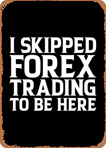 Skipped Forex Trading Vintage Look Metal Sign Patent Art Prints Retro Gift 8x12 Inch