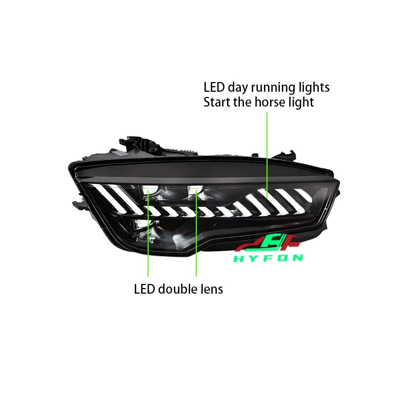 

For Audi A7 S7 2011-2018 Upgrade New RS7 Full LED Headlight Streamlight Turn Signal Daytime Running Lights Plug and Play！！