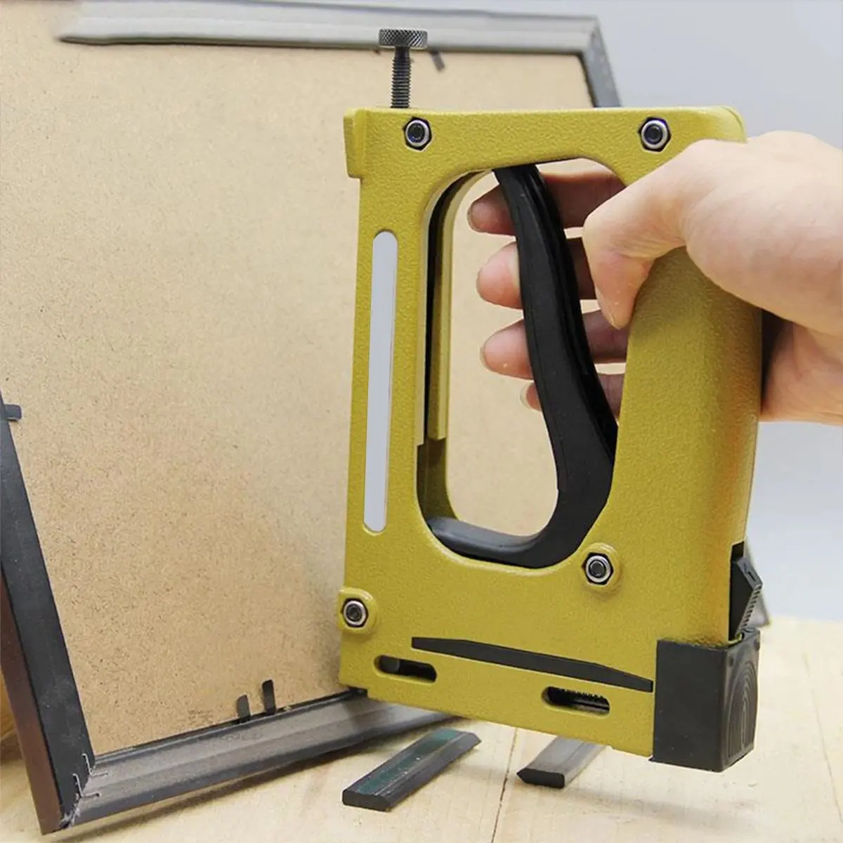 #10N Handheld Stapler Industrial Art Photo Frames Stapler Framing Tool,Art Photo Frames Stapler,(Metal)