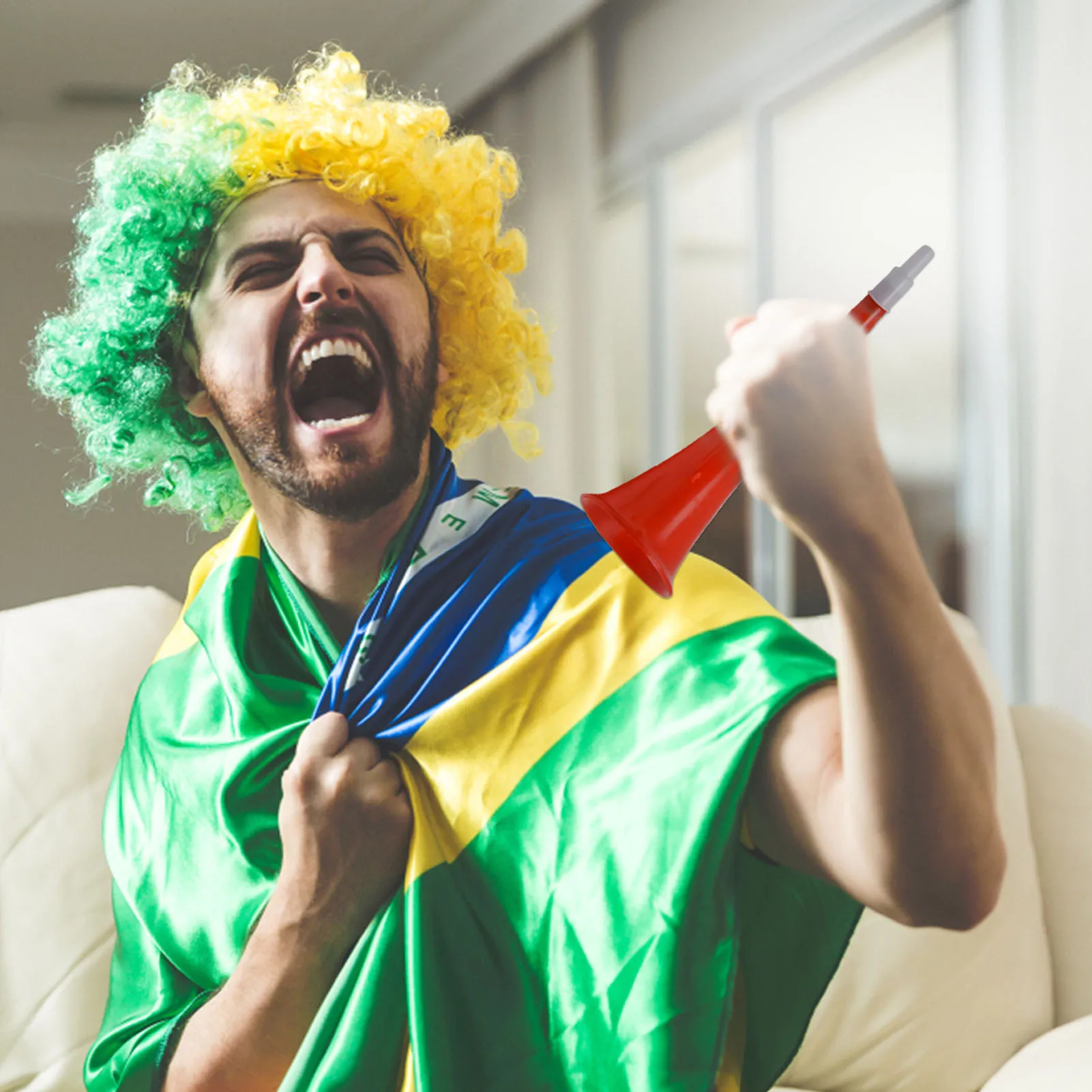 Cuerno de estadio de juguete, buscador de ruido, juguetes, cuernos de soplado para juegos de fútbol, juegos deportivos de Carnaval, juguete para