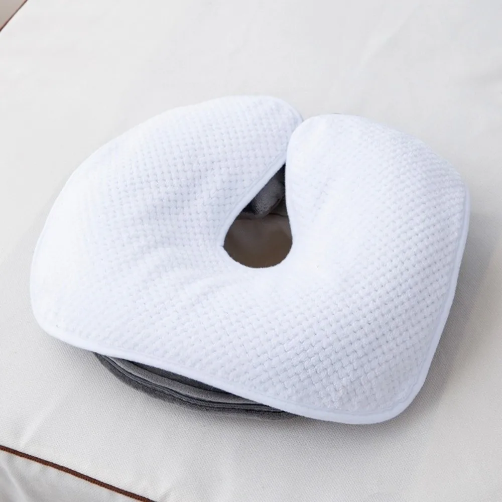New Thickened Head Pad Towels Coral Fleece Facial Care Supplies Facial Pillow Covers U-Shaped Headrest Cushion Massage