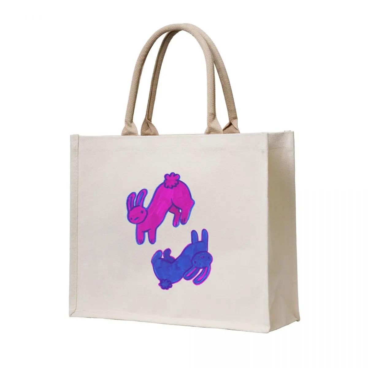 

Yin & Yang Bunnies Tote Bag tote bag screen custom tote bag shopper bags reusable grocery bags
