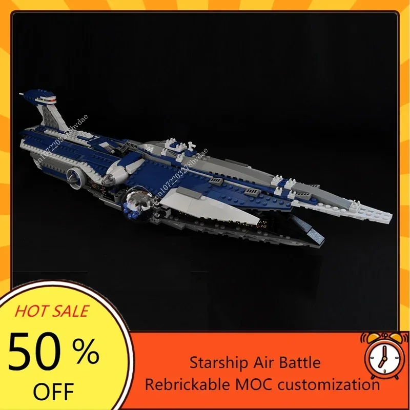 Star Plan MOC-9515 The Malevolence Fighter MOC SpaceShip Battle Model Building Blocks Architecture Education Assembly Model Toys