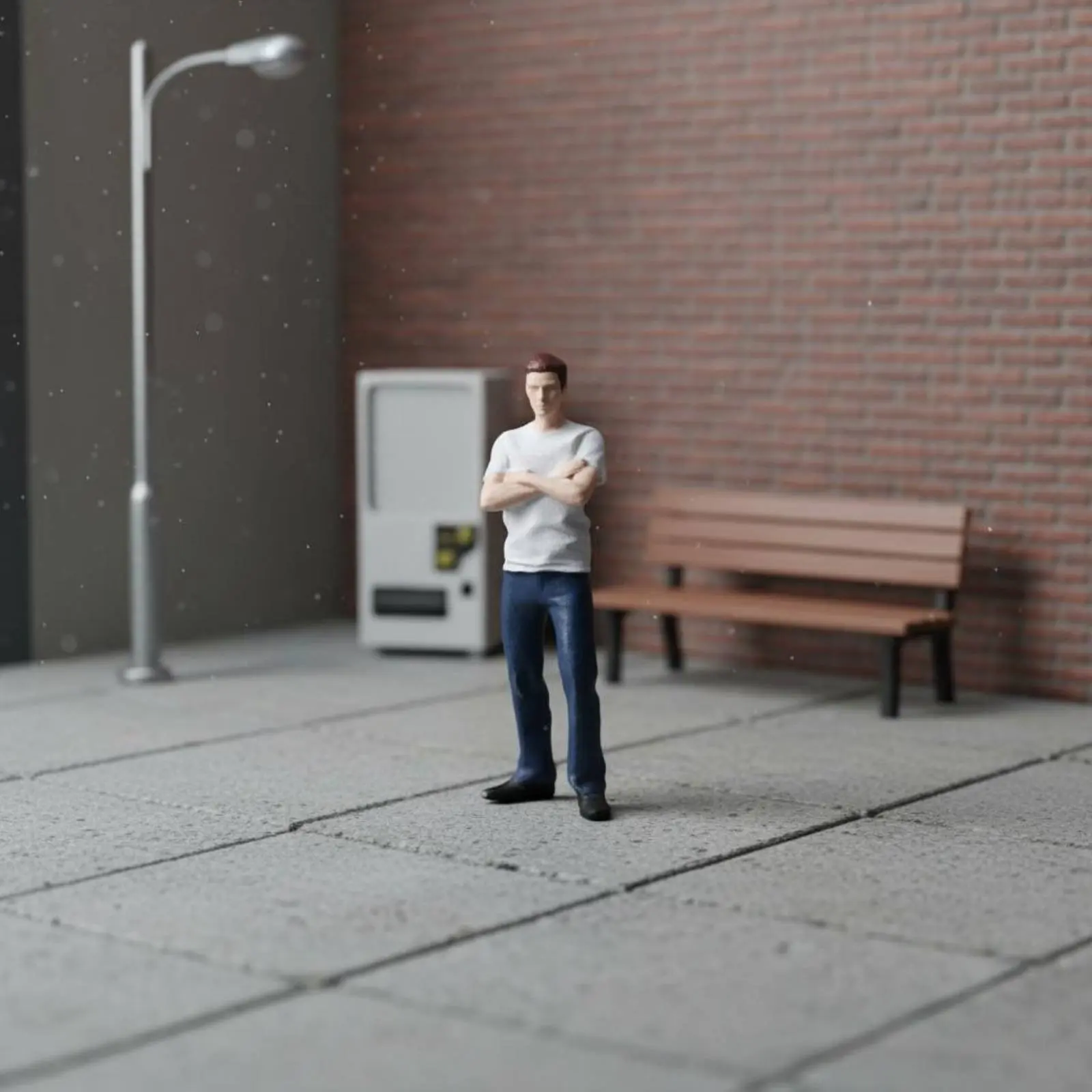 

1:64 Mini Man Model Miniature Scene Display 1:64 Scale Figure Miniature Man Figurine Fine Workmanship Miniature Person Figure