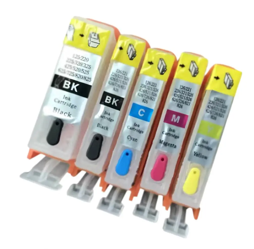 PGI525 CLI-526 Empty RefillableInk Cartridges for Canon  Pixma MG6150 MG6250 MG5350 iX6550 MG5250 iP4850 iP4950 MG8150