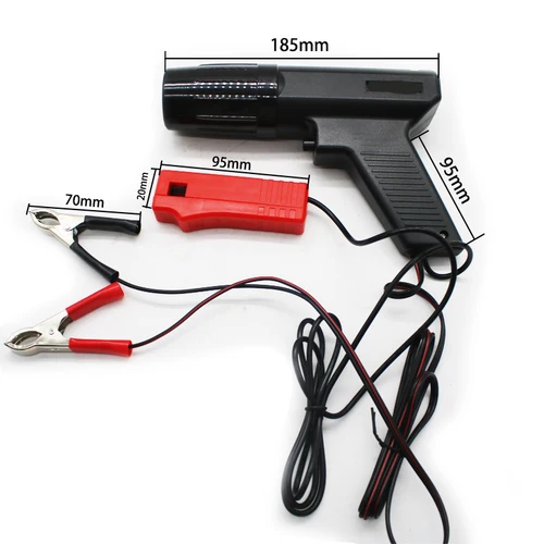 Imagen 2 del producto Detector de pistola de sincronización de encendido, 12V, para coche, motocicleta, ORV, probador marino, lámpara estroboscópica de luz, pistola estroboscópica de gasolina inductiva