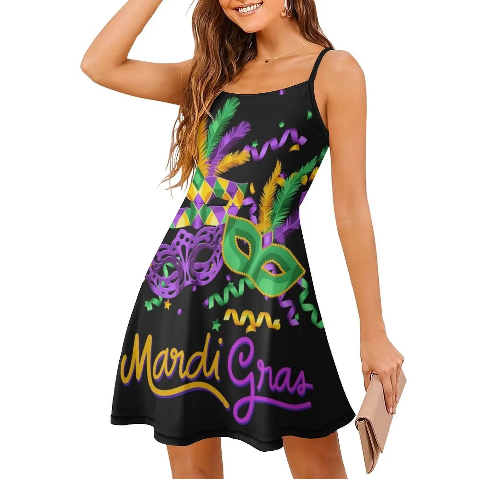 ماردي غرا 2023 زي مع قناع الاطفال رجل إمرأة الكورية نمط فستان كاجوال للنساء بسيط اليومية مكتب سيدة فساتين Mardi