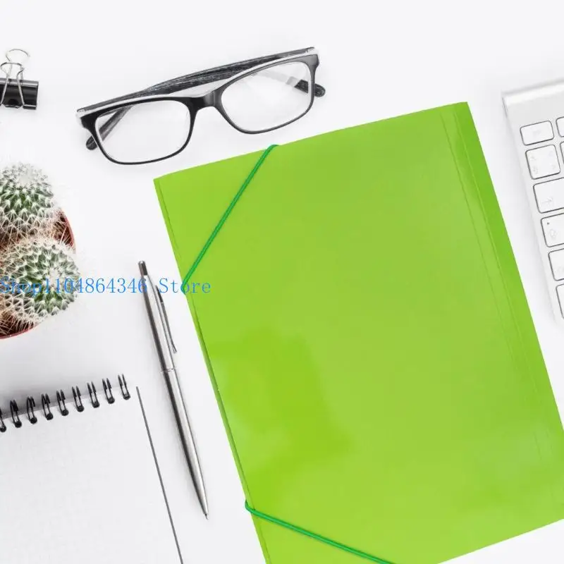 

5asd Large Capacity Expandable Plastic File Folders Elastic Strap Document Organizers For Office School Supplies