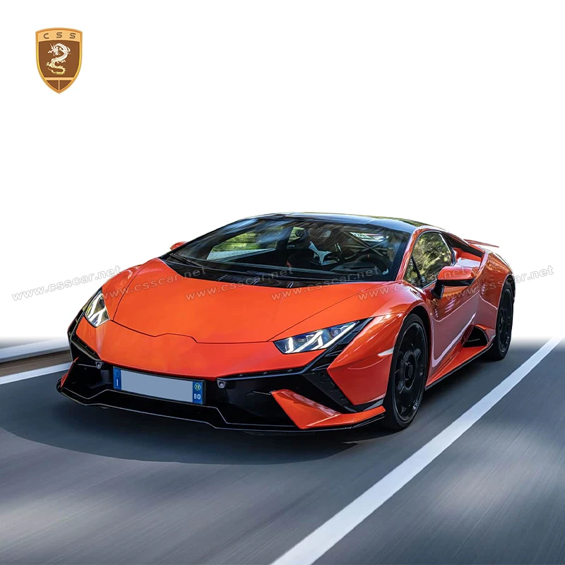 For Lamborgini Huracan Tecnica Body Tuning Kit PP Plastic Car Front Bumper Rear Diffuser Spoiler lp580 lp610 lp640 Bodykits