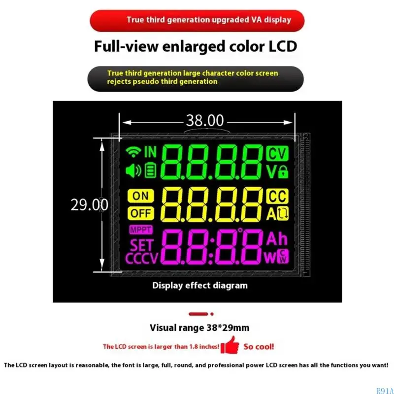 R91A XY6509X Professional Digital Controlado 65V 9A 585W Módulo fuente alimentación