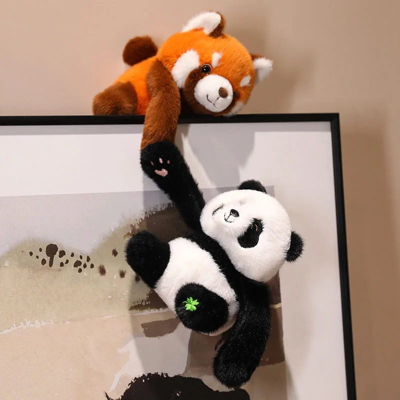 

Magnetic Hugging Panda And Red Panda Plush Toys Desktop Buddy With Magnetic For Kids Adults Soft Cuddly Stuffed Dolls Wholesale