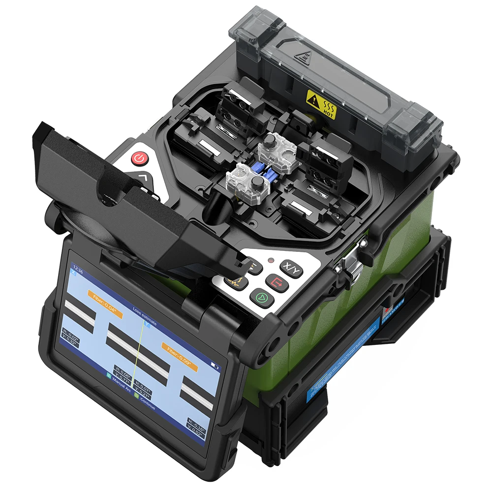 EX39 جهاز ربط الألياف متعدد اللغات 6S أربعة محركات محاذاة الأساسية الألياف البصرية FTTH ARC آلة ربط الألياف المتعددة