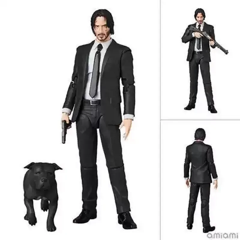 In Stock Mafex 085 John Wick Action Figure Collectible Model Joint Can Move Desktop Decoration Children'S Birthday Present Toys - view 5