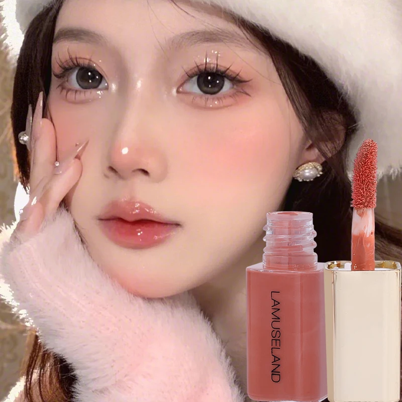 Moisturizing Liquid Blush Natural Lasting Matte Nude Pink Peach Cheek Tint Brighten Face Contour Blusher Cream Makeup Cosmetics