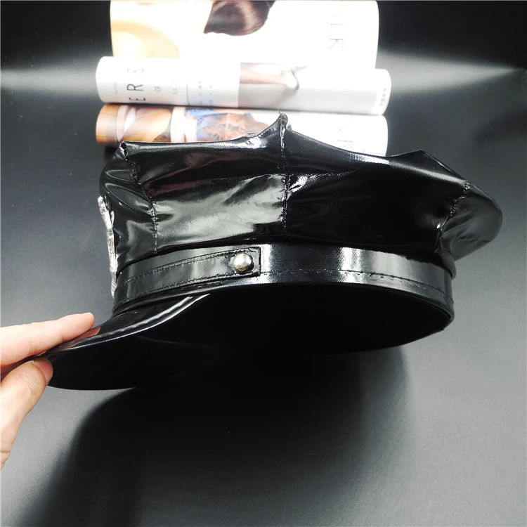 Designer Brand Men\'s and Women\'s Octagon Play Police Hat Cospla Dance Party Show Props Birthday Party Caps for Men Free mail