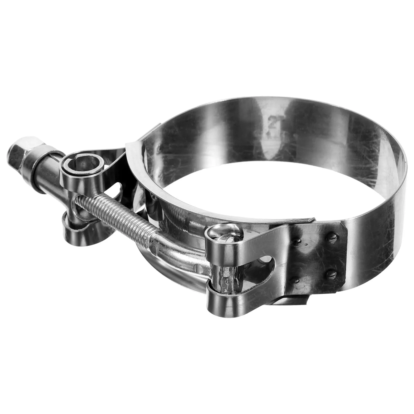 

Exhaust Pipe Clamp for Motorcycle Stainless Steel Motorbike Tailpipe Mounting Clamp Strong Hold Anti-Loose Fixing Hardware