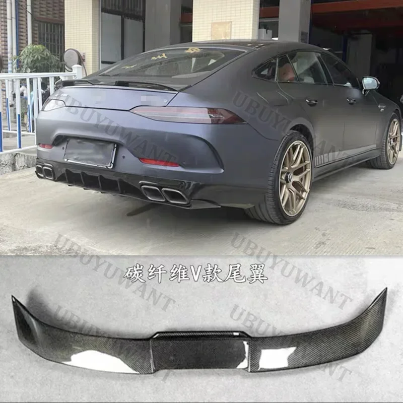 High Quality Carbon Fiber Rear Wing Trunk Lip Spoiler For Mercedes Benz GT（Only For 4 Doors）GT43 GT50 GT53 2019 2020 2021-2025