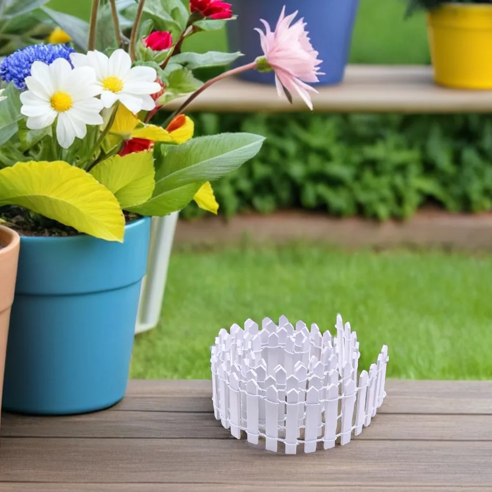 

3Pcs Wooden Miniature Fence for Fairy Garden Decoration Micro Landscape DIY Dollhouse Outdoor Indoor Decor Picket Fence Ornament