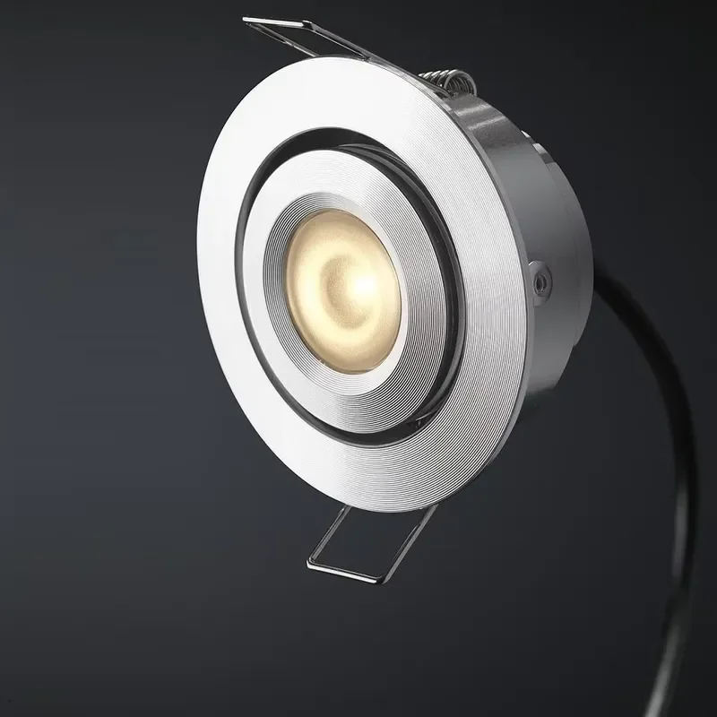 12x3W 12V Embedded LED Spotlight Anti Glare Recessed Downlight for Indoor Cabinet Outdoor Home Lighting Easy Installation
