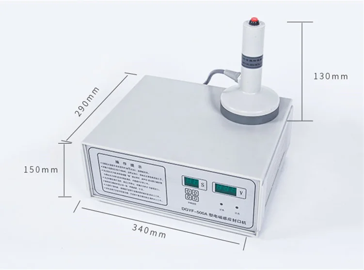 Máquina de selagem de alumínio eletromagnética manual da folha da indução pequena à mão, garrafa plástica do mel, 20-130mm