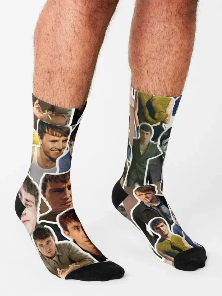 paul mescal photo collage Socks Running retro Novelties cotton Socks For Men Women's