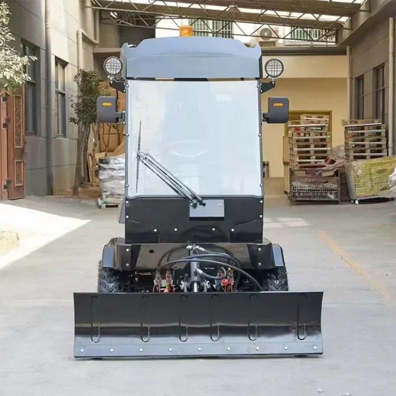 Multifunctional Floor Sweeper Self-powered Snow Sweeper Roller Brush Snowplow Efficient Diesel-Powered Snow Sweeper for Farms