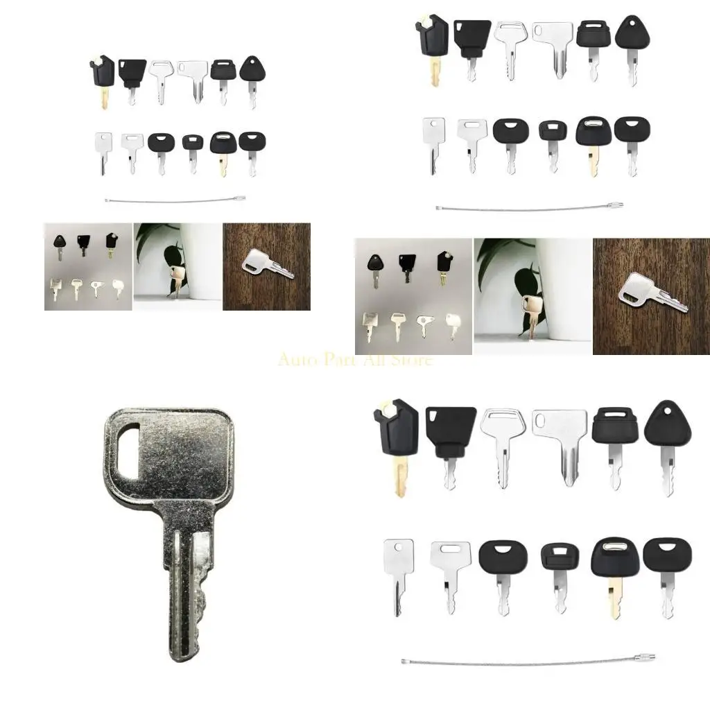 

J0MA 12PCS Тяжелое оборудование Строительное зажигание Ключ Машины Машины