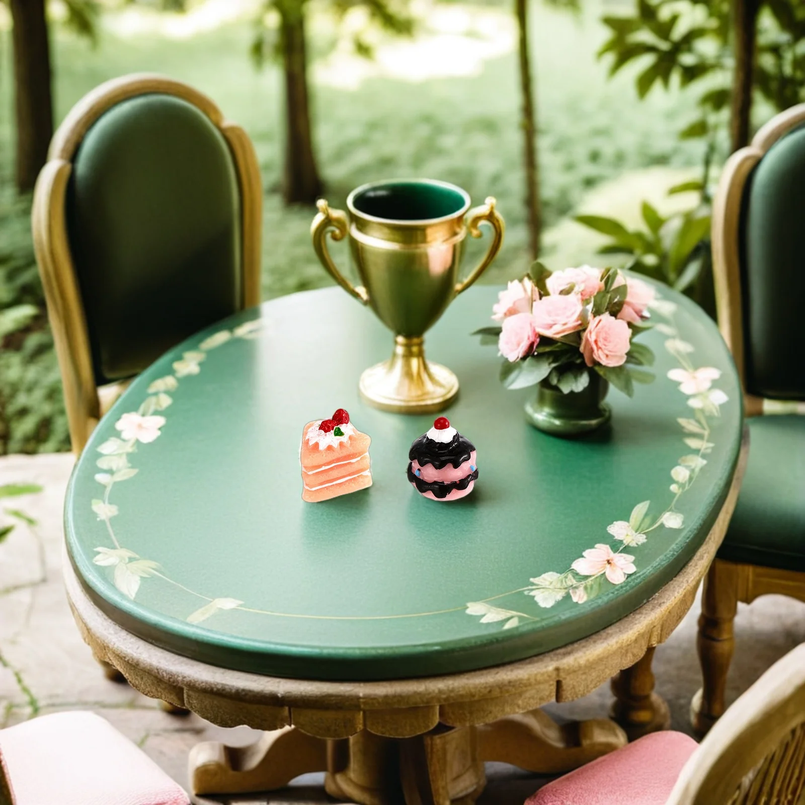 60個 ミニチュアデザート リアルなケーキ フードアクセサリー ごっこ遊び キッチン クッキング 混合樹脂製 ペストリーデコレーション