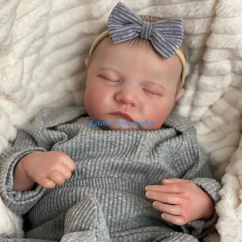 

090b Reborns Baby Doll Реалистичная новорожденная младенца 19-дюймовая спальная кукла жизни