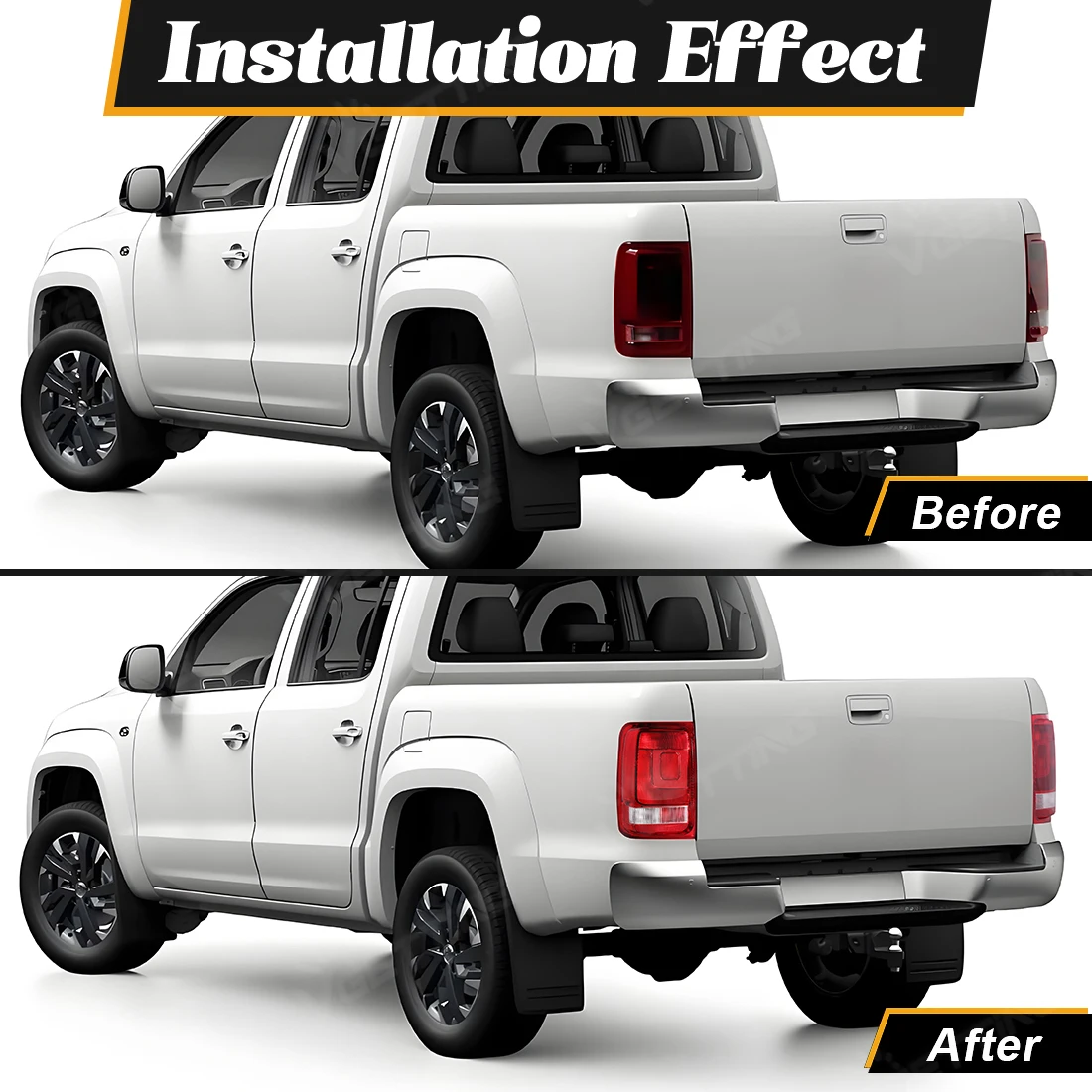 

2H1945095A 2H1945096A Rear Tail Light For VW Amarok UTE 2010-2020 Stop Brake Warning Lamp Reversing Fog Light Taillamp Cover 12V