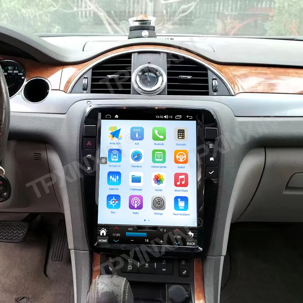 Auto Android 14.0 Stereo For Buick Enclave 2009-2016 Car Radio Navigation Carplay 12+256GB Multimedia Player 12.1 Inch Head Unit