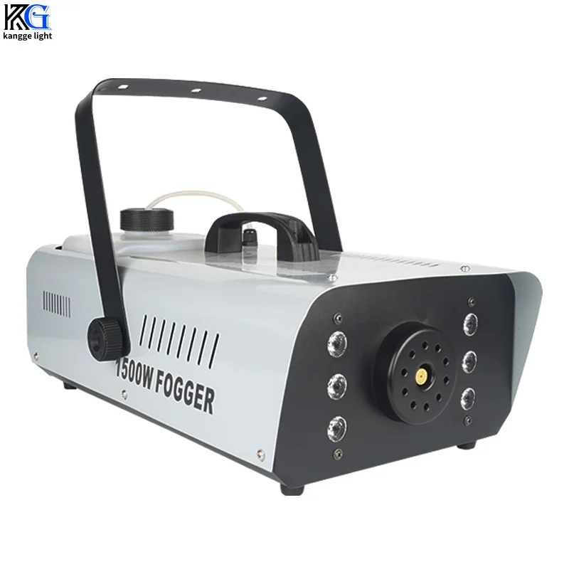 LED 1500W Fog Machine DJ Stage 1500W Smoke Machine RGB Wire And Remote Control KTV Fog Machine For Party Wedding Disco Effect