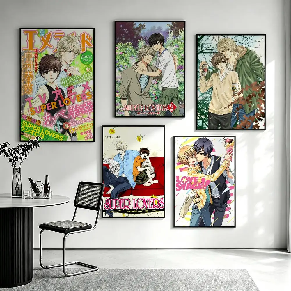 Anime Super Lovers Poster Poster HD printing Sophisticated Style Wall Art Home Decor For Bedroom Living Room Creative Gift